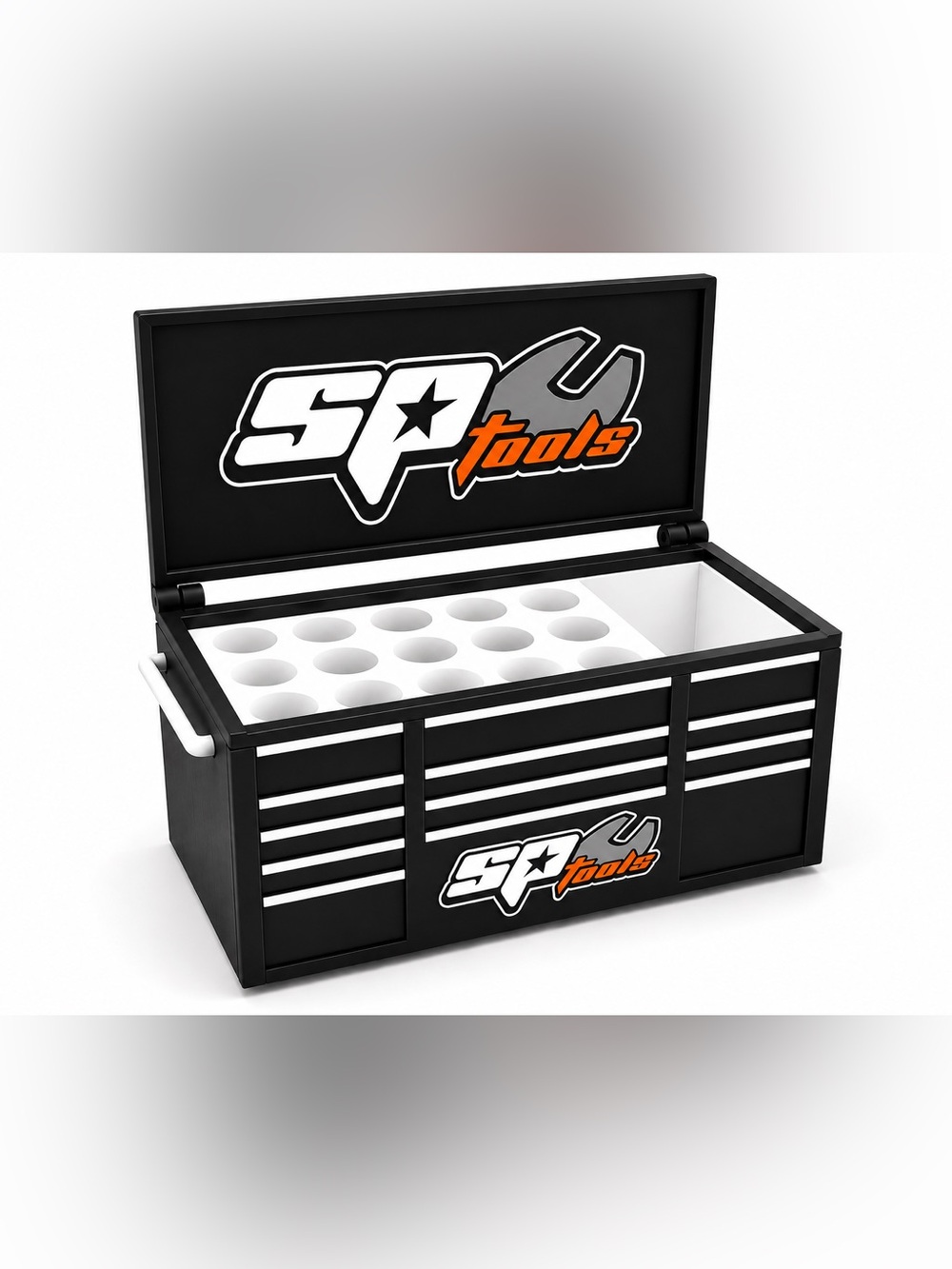 SP Tools Mini Toolbox Pen And Trinket Holder Desk Top Organizer